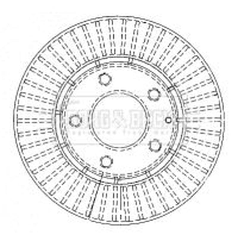 Borg & Beck Front Brake Vented Discs & Pads fits Mazda Xedos 9 1995-2000 2.3