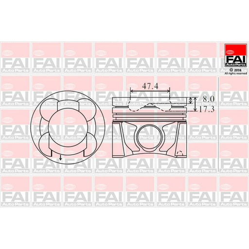 FAI Piston Cylinder Bore =