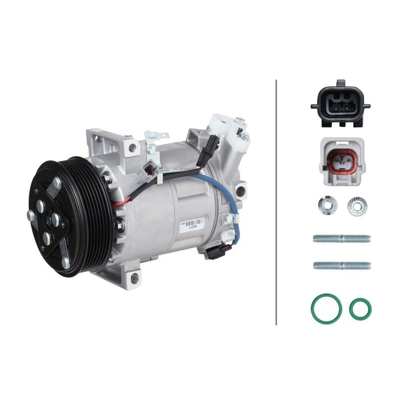 Hella Air Conditioning Compressor fits Renault Arkana I 2020-2021 1.3