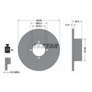 Textar 2 x Solid Brake Discs 92005400