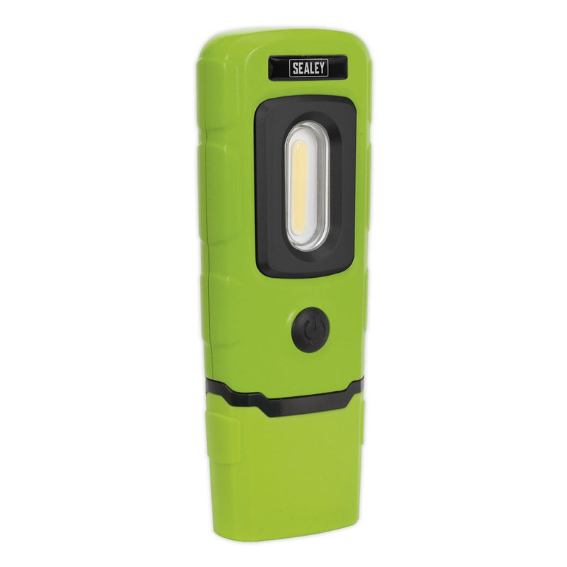 Sealey Rechargeable 360 Inspection Light 3W COB & 1W SMD LED Green Lithium-Polym Sealey - Dynamic Drive