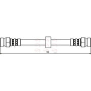 Apec Brake Hydraulic Hose Line Rear fits Seat Cordoba 1993-2002