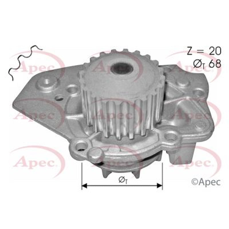 Apec Engine Cooling Water Pump fits Citroën Berlingo First 1996-2003 1.9