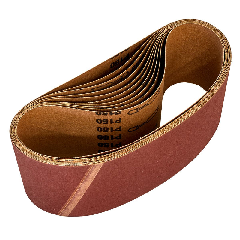 Sealey Sanding Belt 100 x 620mm 150Grit Pack of 10 WSB62150 Sealey - Dynamic Drive