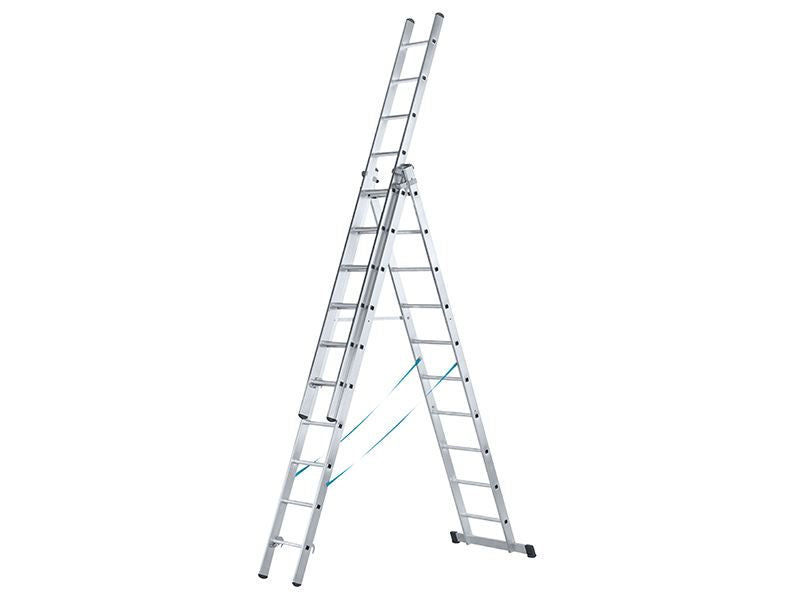 Zarges Skymaster Trade Combination Ladder 3-Part 3 x 14 Rungs Zarges - Dynamic Drive