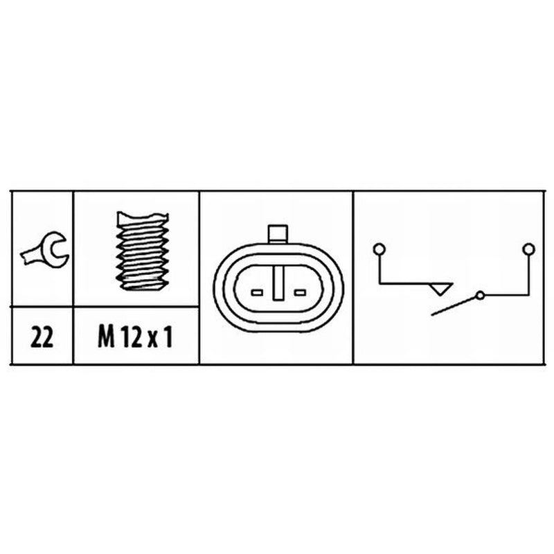 Hella Reverse Light Switch Connectors fits Abarth Punto Evo 2009-2012 1.4