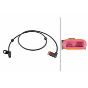 Hella ABS Wheel Speed Sensor Rear 6PU 358 216-741