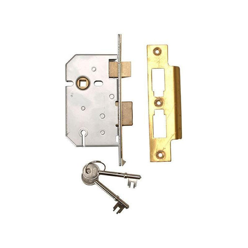Union 2277 3 Lever Mortice Sashlock Polished Brass 65mm 2.5in Visi UNION - NN4 Online