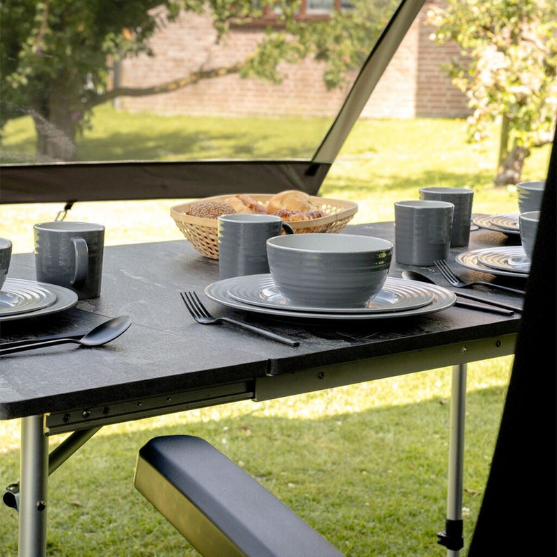 Travellife Sorrento Table Extendable Honeycomb Dark Grey 80/110/140Cm 2129380 Travellife - Dynamic Drive