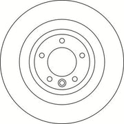 Abtex 2 x Vented Rear Brake Discs BD2152V-x2