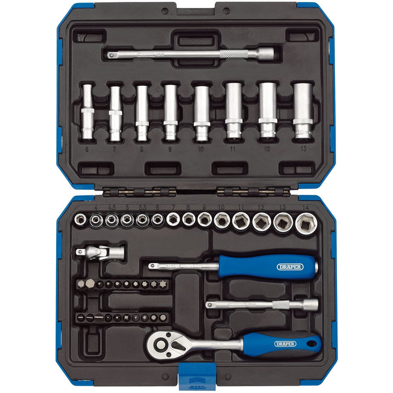 Draper Metric Socket Set, 1/4" Sq. Dr. (47 Piece) 16355 Draper - Dynamic Drive