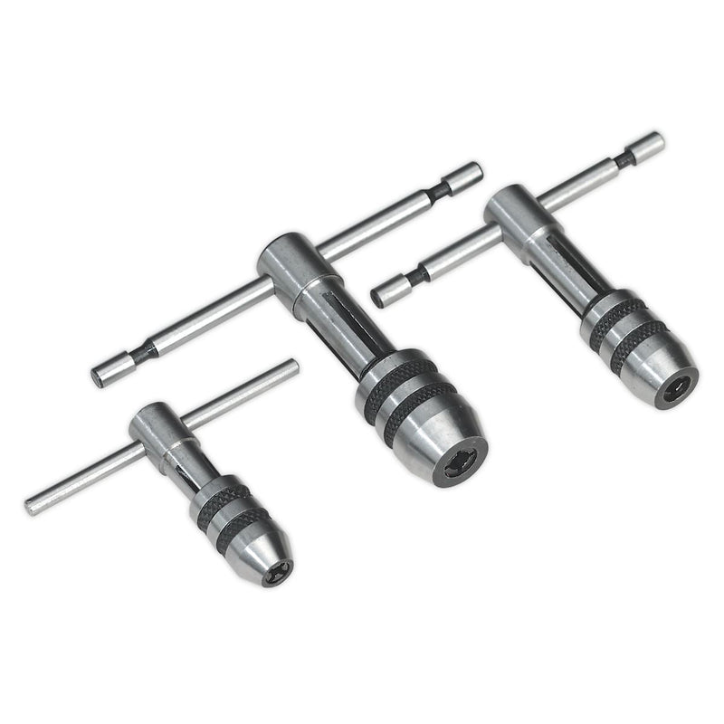 Sealey T-Handle Tap Wrench Set 3pc AK9799 Sealey - Dynamic Drive