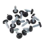 Sealey Number Plate Screw Plastic Head 4.8 x 18mm Black Pack of 50 PTNP3 Sealey  - Dynamic Drive