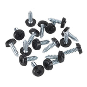 Sealey Numberplate Screw Plastic Enclosed Head 4.8 x 18mm Black Pack of 50 PTNP3 Sealey - Dynamic Drive