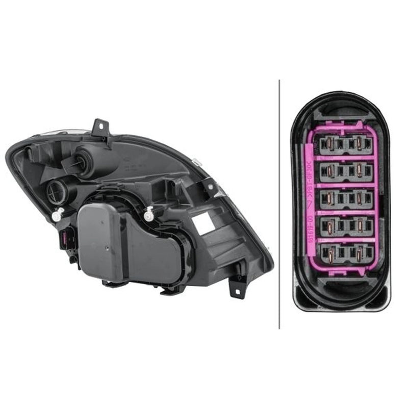 Hella Headlight Headlamp H7/H7/H7 Left fits Mercedes-Benz Sprinter 3,5-T