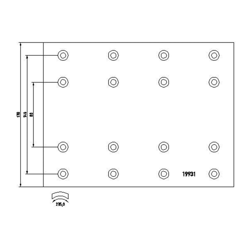 Textar Textar Cv Brake Lining Set 1993102