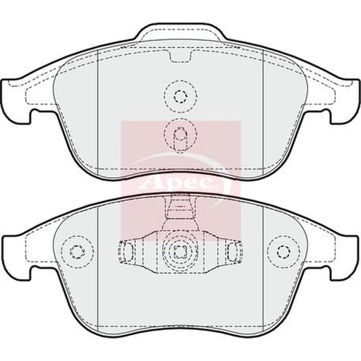 Apec Front Brake Pad Set PAD1650