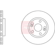 Apec Front Brake Vented Discs & Pads fits Renault Espace 1996-2000 2.0 2.2 3.0