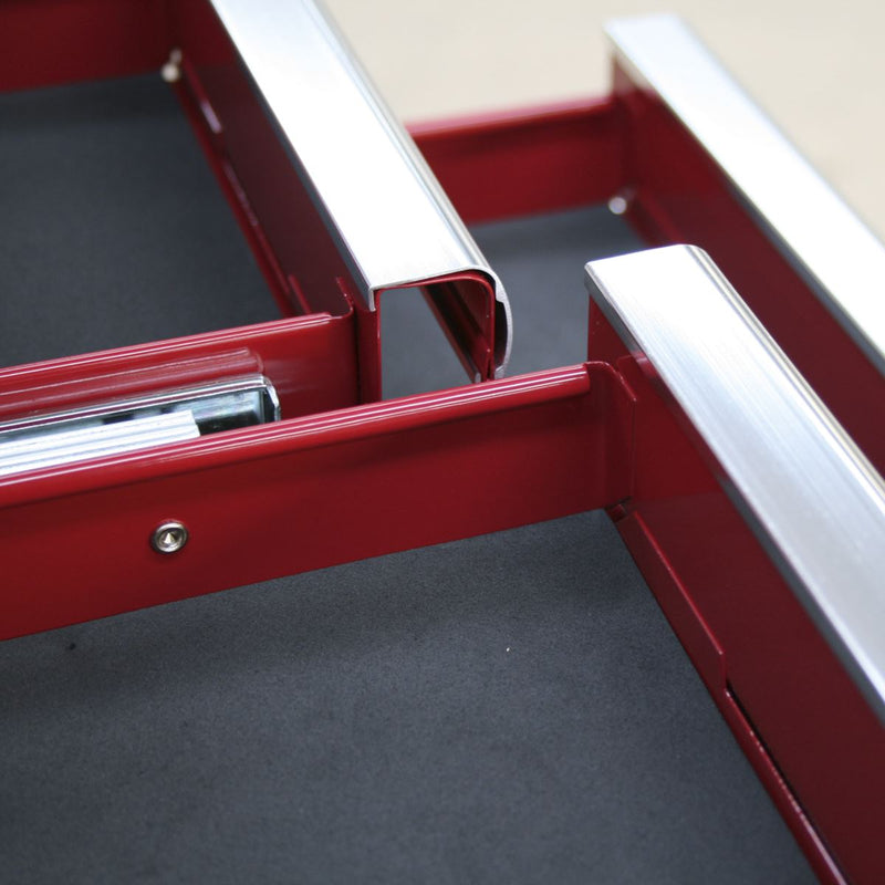 Sealey Topchest 6 Drawer with Ball-Bearing Slides Red AP33069 Sealey - Dynamic Drive
