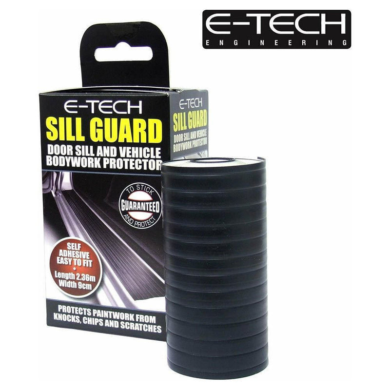 E-Tech Black Boot Door Sill Guard Bodywork Trim Scratch Scuff Protector Strip E-Tech - Dynamic Drive