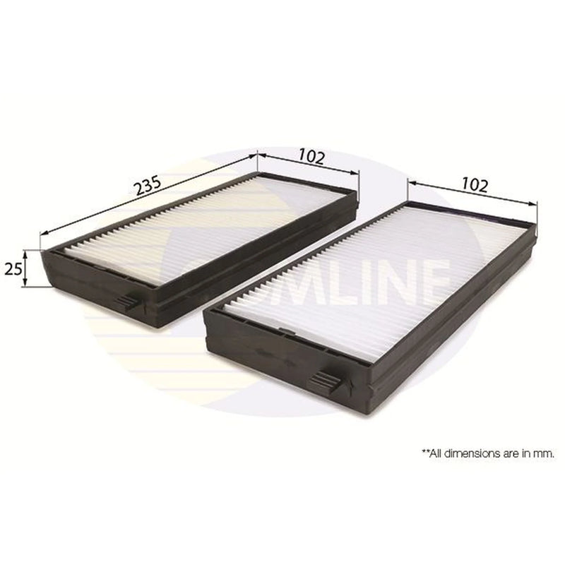 Comline Cabin Air Filter (Pollen Filter) fits Kia Clarus 1996-2001 1.8 2.0