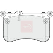Apec Front Brake Pad Set fits Mercedes-Benz Cls 2011-2017 218.373 218.391