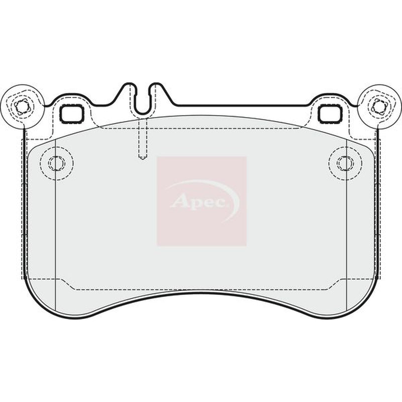 Apec Front Brake Pad Set fits Mercedes-Benz Cls 2011-2017 218.373 218.391