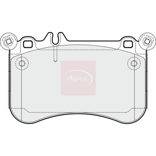 Apec Front Brake Pad Set fits Mercedes-Benz Cls 2011-2017 218.373 218.391