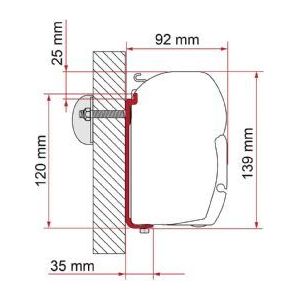 Fiamma F45/F70 Adapter As 400 1 Piece 400Cm 98655-505 Fiamma - Dynamic Drive