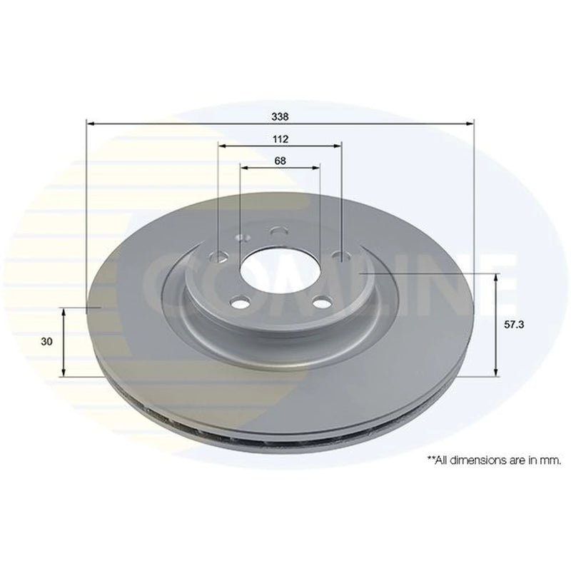 Comline Front & Rear Brake Discs & Pads fits Audi A6 C8 2018 on