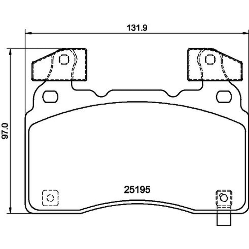 Mintex Front Brake Pad Set fits Cadillac Cts 2013 on 2.0