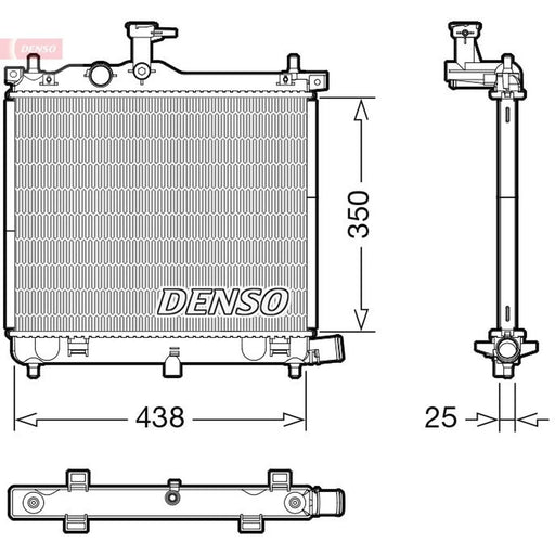 Denso Engine Radiator fits Hyundai I10 I 2011-2013 1.2