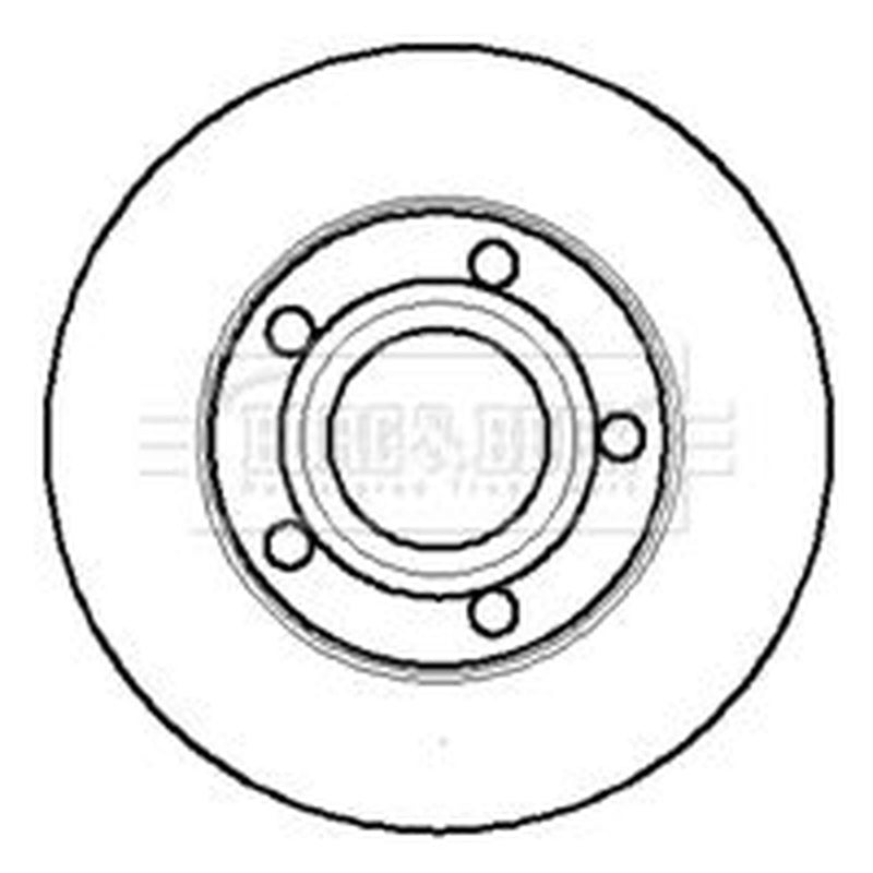 Borg & Beck Rear Brake Vented Discs & Pads fits Audi A6 C5 1997-2005