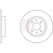 Apec Front Brake Solid Discs & Pads fits Fiat Punto 1993-2000 1.1 1.2 1.7