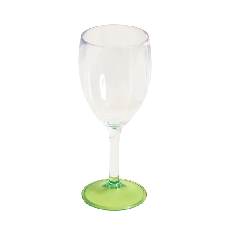 Quest Wine Glass Elegance Model 0186L Acrylic Lime Colour