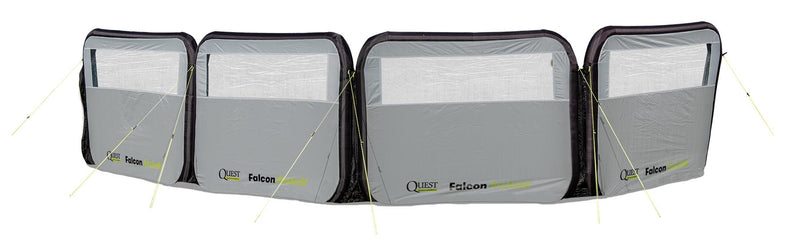 Quest Falcon Pro AirShield 500 Windbreak (3 panels - mid grey) Quest Leisure - Dynamic Drive