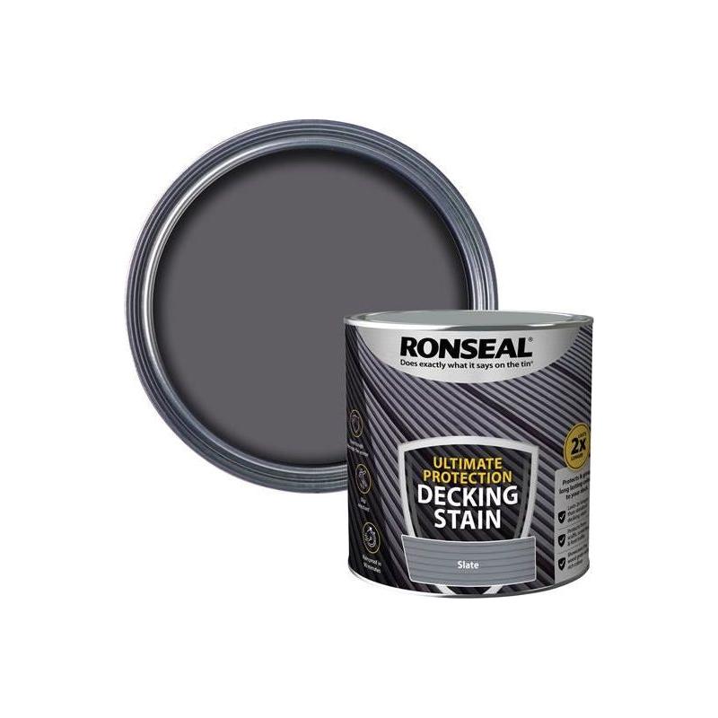 Ronseal Ultimate Protection Decking Stain Slate 2.5 litre Ronseal - Town Tools