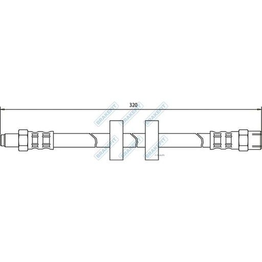 Apec Brake Hydraulic Hose Line Front BHO4039