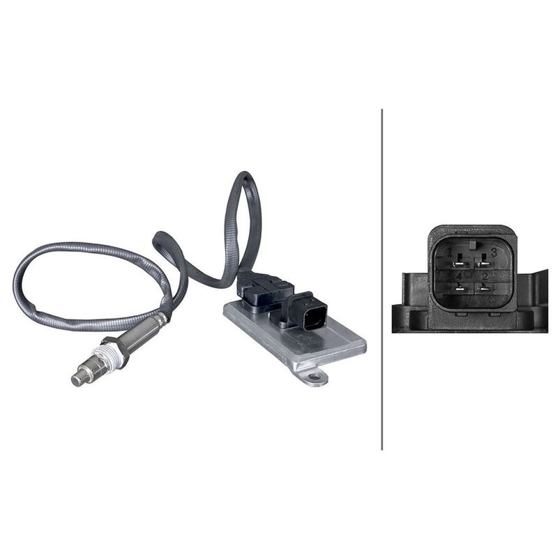 Hella NOx Nitrogen Oxide Sensor Exhaust Pin fits Mercedes-Benz MP5 2011 on
