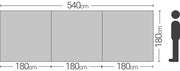 Quest Screen Shield Quad Vision Pop Up Windbreak (3 panel) With Windows Quest Leisure - Dynamic Drive