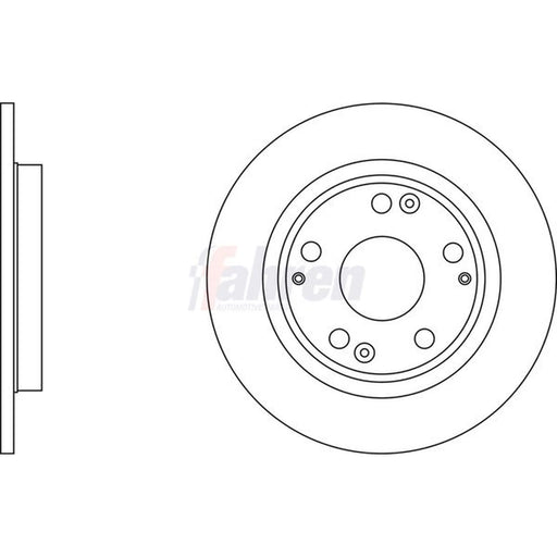 Fahren 2 x Solid Brake Discs fits Honda Cr-Z 2010-2013 1.5