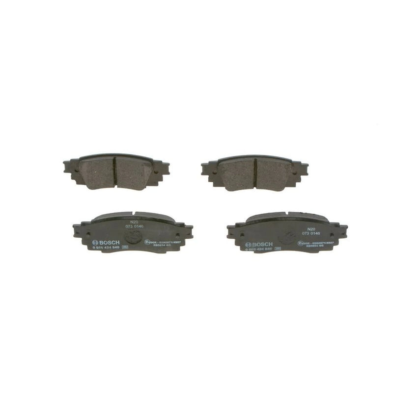 Bosch Front & Rear Pads fits Toyota C-Hr 2016 on 1.2 1.8 2.0