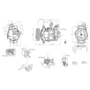 Hella Air Conditioning Compressor fits Audi A1 2010-2018 1.0 1.2 1.4 1.6 1.8 2.0