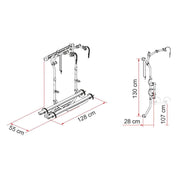 Fiamma F80S Awning, Fixing Bracket, Bike Carrier Bundle for Fiat Ducato L3 H2 Vans Fiamma - Dynamic Drive