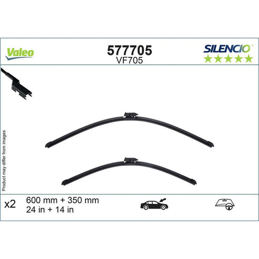 Valeo Aerotwin Front Wiper Blade Set 600mm + 350mm — 577705