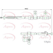 Apec Handbrake Cable Left Rear fits Hyundai Coupe II 2001-2009 1.6 2.0 2.7