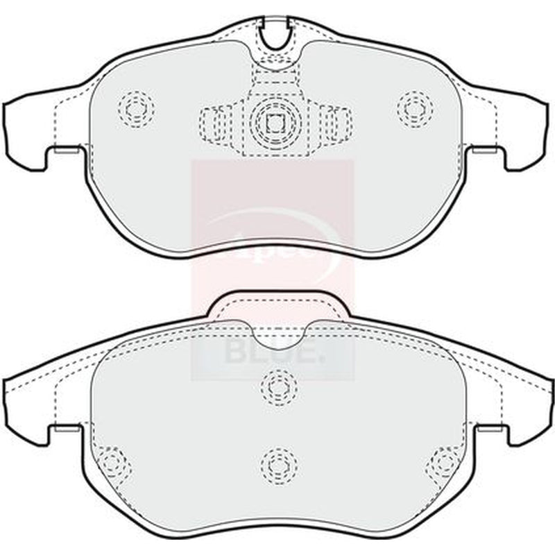 Apec Front & Rear Brake Discs & Pads fits Vauxhall Signum 2003-2008 3.2