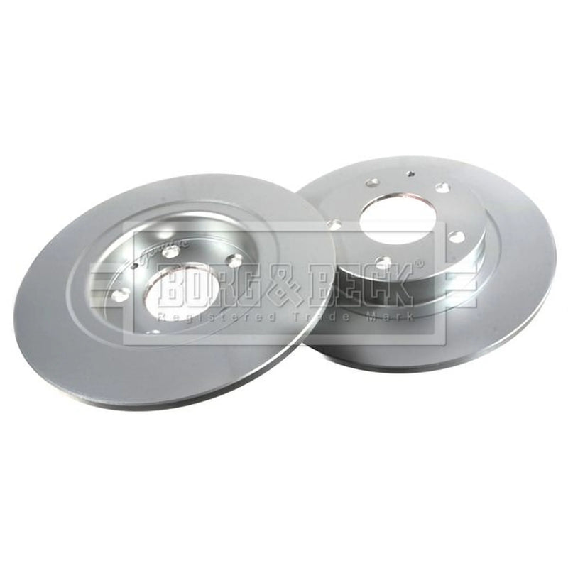 Borg & Beck Rear Brake Solid Discs & Pads fits Mazda 6 2012-2020 2.0 2.2 2.5
