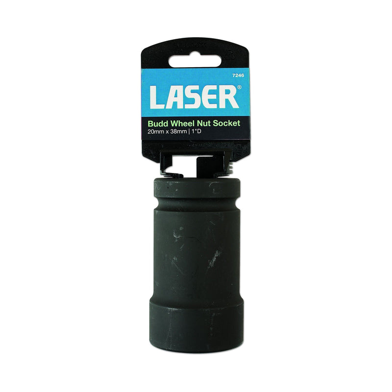 Laser Budd Wheel Nut Socket 1"D 20mm x 38mm 7246 Laser - Dynamic Drive