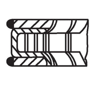 Mahle Ring Set 1 Cylinder fits Dacia Dokker 2015-2021 1.6